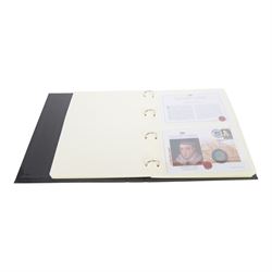 Westminster 'Kings & Queens of Britain Coronation Collection', set of twenty-two coin covers featuring reproductions of notable British coins, housed in two ring binder folders