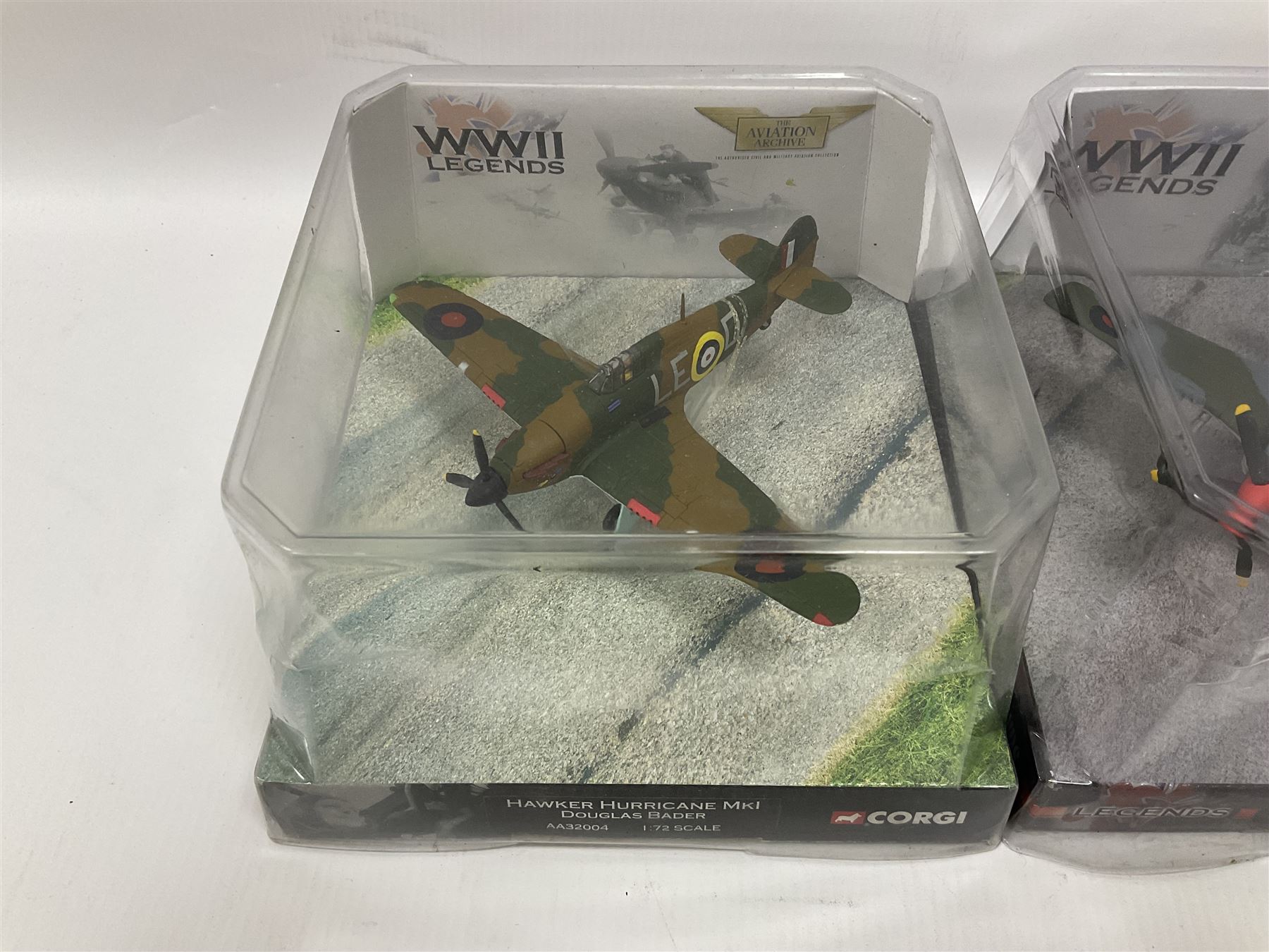 Corgi - five die-cast models of WW2 aircraft; and five models of warships; all boxed (10)