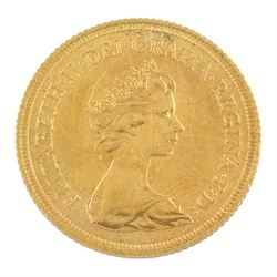 Queen Elizabeth II 1976 gold full sovereign coin