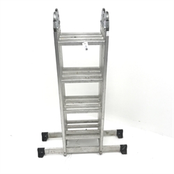 Adjustable platform ladders, L462cm max