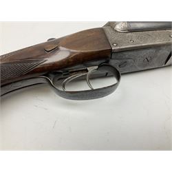 Fred Williams London & Birmingham 12-bore side-by-side double barrel box-lock non-ejector sporting gun with 2 1/2