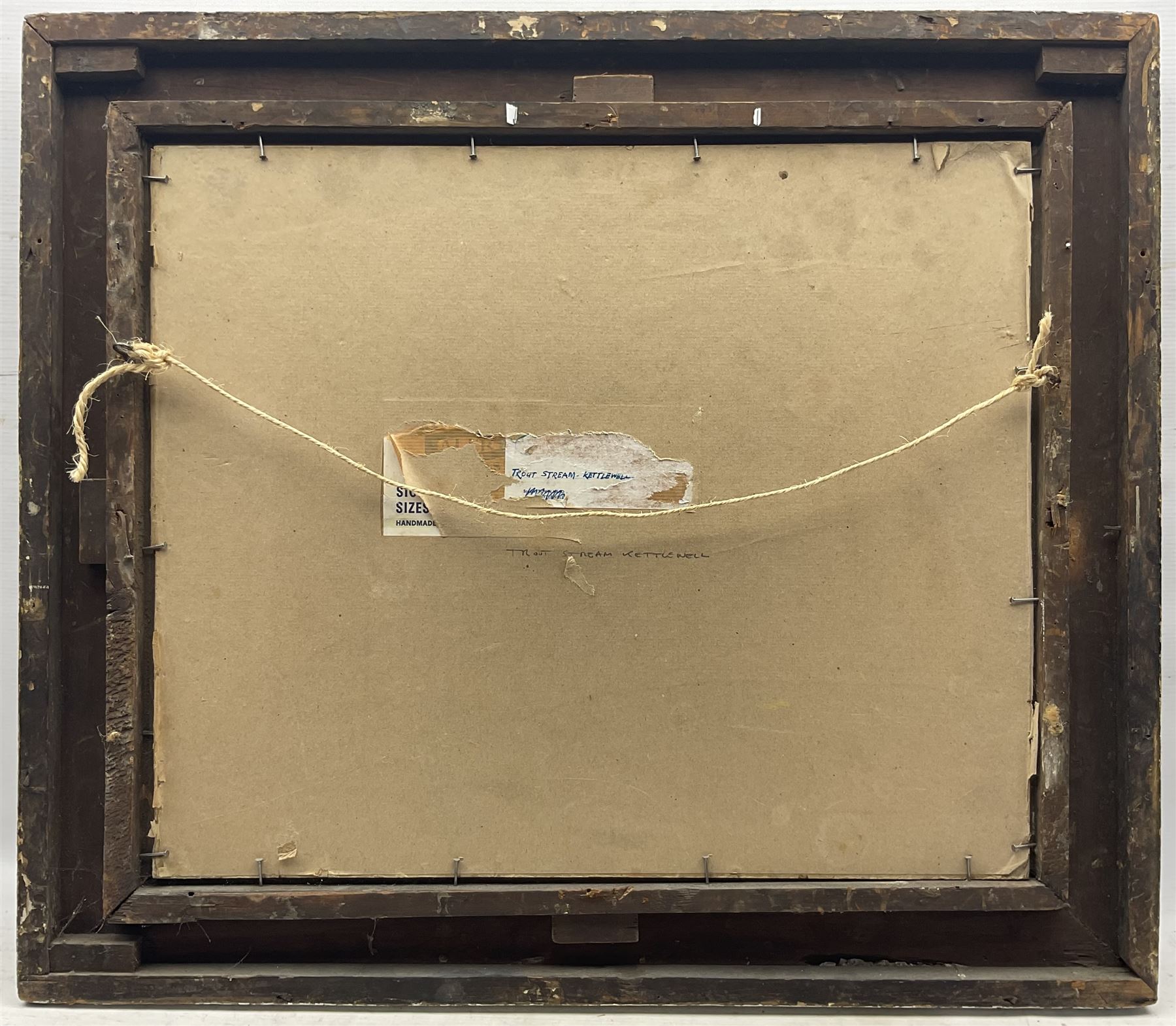 Gordon Clifford Barlow (British 1913-2005): 'Trout Stream - Kettlewell', oil on board signed, titled verso 49cm x 59cm 
Notes: Barlow was the protégé of Herbert Royle (1870-1958)