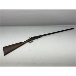 RFD ONLY AS ONE BARREL OUT-OF-PROOF -  – Belgian .410 folding side-by-side double barrel hammer shotgun with 66cm(26