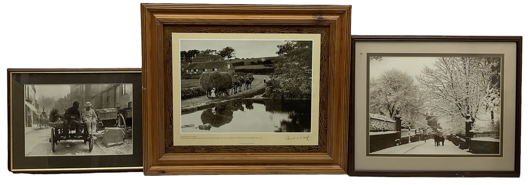 After Frank Meadow Sutcliffe (British 1853-1941): 'Whitby' 'Leaholme' 'Fishergirls', six photographic black and white prints max 30cm x 40cm (6)