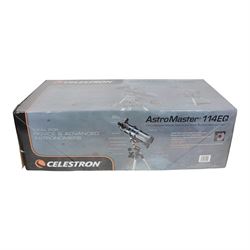 Celestron AstroMaster 114EQ telescope, boxed