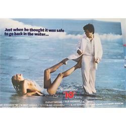 Nine film posters, including Saturn 3, Airplane, Amityville Horror, 10 and five Oscar Winners examples given free with The Times in 2007