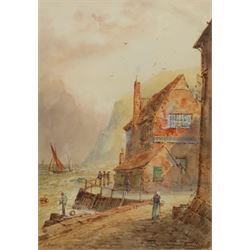 Edward Nevil (British fl.1880-1900): Cod and Lobster 'Staithes', watercolour signed and titled 38cm x 27cm