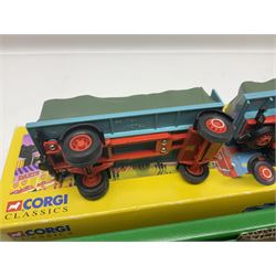 Eight Corgi die-cast models - four limited edition Vintage Glory of Steam Nos.80002, 80005, 80201 & 80205; all boxed with certificates; Classics Showman's Range No.27602; Dibnah's Choice No.CC20202; Road Transport heritage No.CC13306; and Premium limited edition Brewery No.11801; all boxed (8)