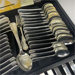Canteen of stainless steel bead edge cutlery by Viners