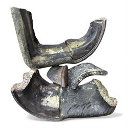 Cast stone fountain with lion mask