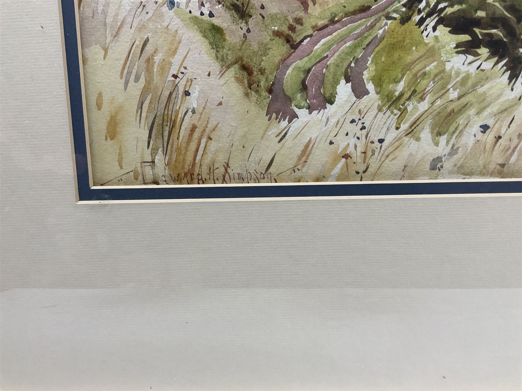 Edward H Simpson (British 1901-1989): Scarborough from Holbeck Gardens, watercolour signed 33cm x 53cm