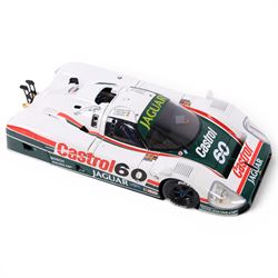 Motorbox Exoto Jaguar XJR-9 IMSA, in white, green and red Castrol livery #60, boxed