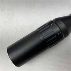 Four shooting accessories - Riflescope 3-9 x 50 scope; Digital Trail Camera; Megaorei M3 night sight add on; and Logan Gun Lamp; all boxed (4)