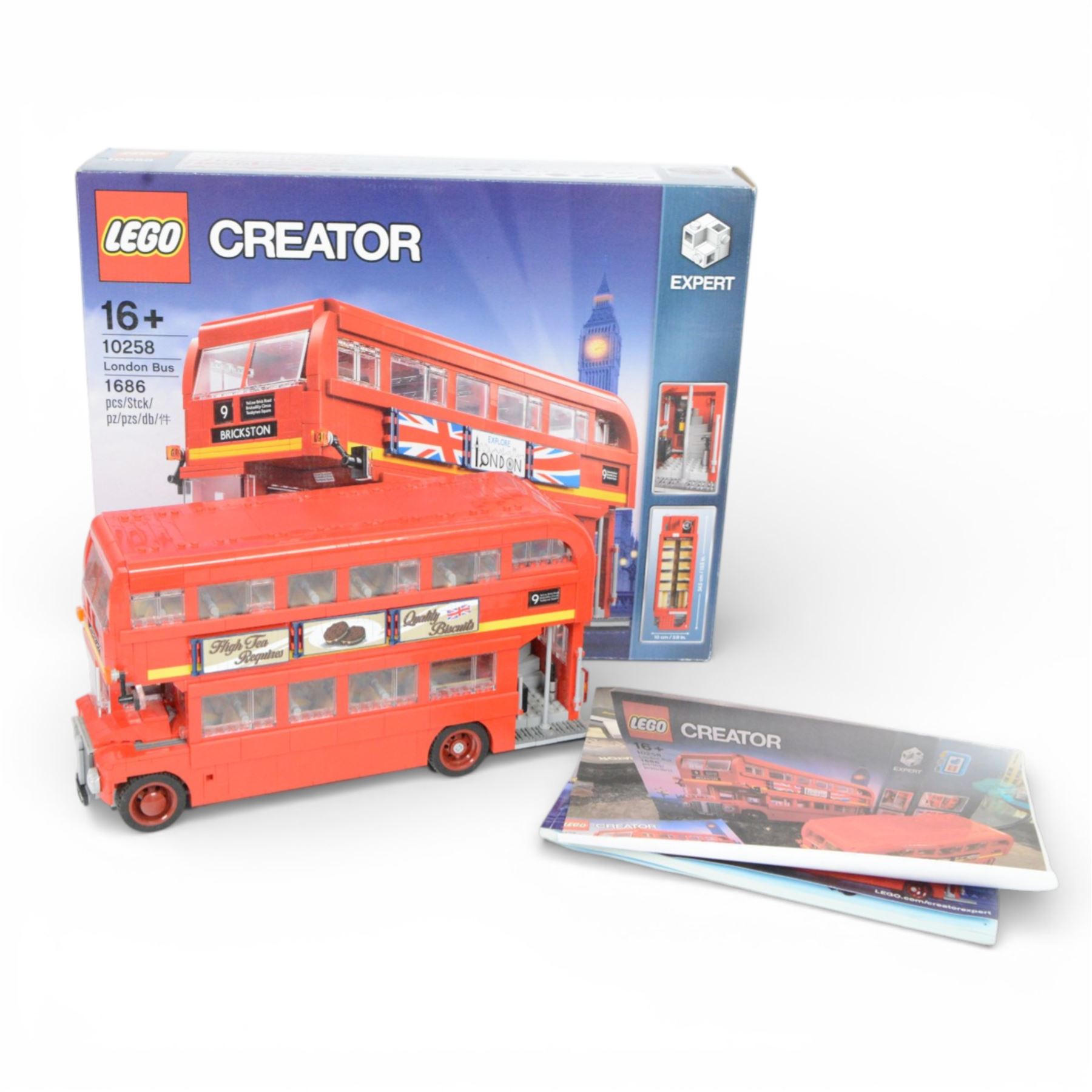 Lego Creator London Bus no. 10258, built, boxed with instructions