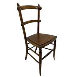 19th century stained beech chair 