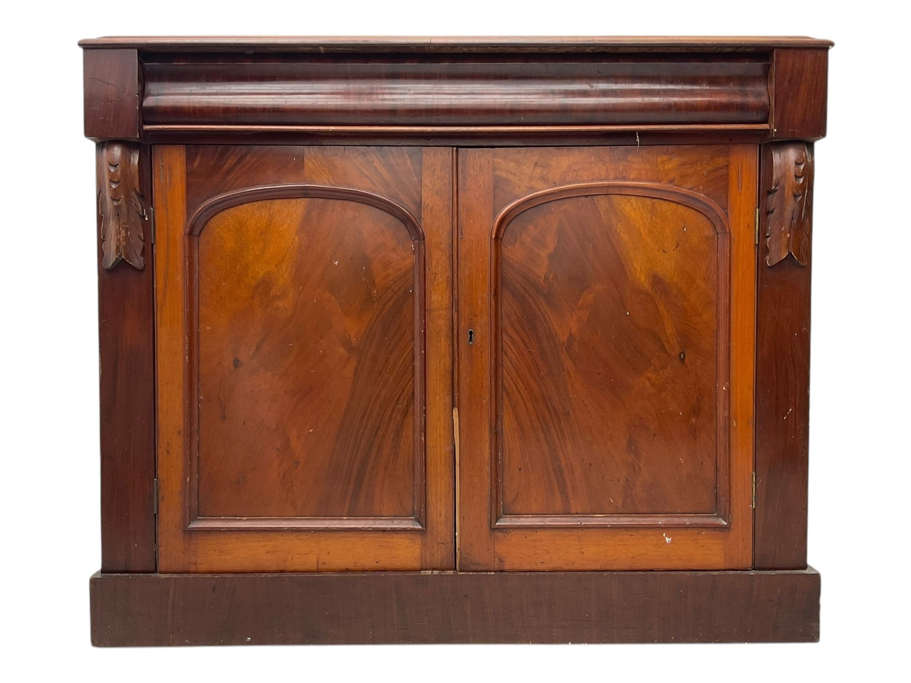Victorian mahogany chiffonier side cabinet