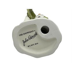 Two Beswick figures, composing The Snowman and Father Christmas, together with Border Fine Arts Enamel dish depicting a scene from The Snowman A3995, all in original boxes 