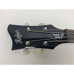 Hofner B-Bass Hi-Series electric bass guitar with sunburst finish L110cm; in Thomann fitted case