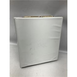 Queen Victoria and later Great British and World postal history, including postal stationary, mourning covers, QV Natal one penny stamps on cover, registered letters, postmark interest etc, housed in a ring binder folder