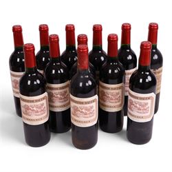 Chateau Dauzac 2002 Margaux, 750ml, 13% vol, twelve bottles