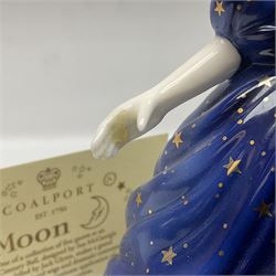 Coalport limited edition Millennium Ball figure, Moon, no 727/2500, boxed with certificate