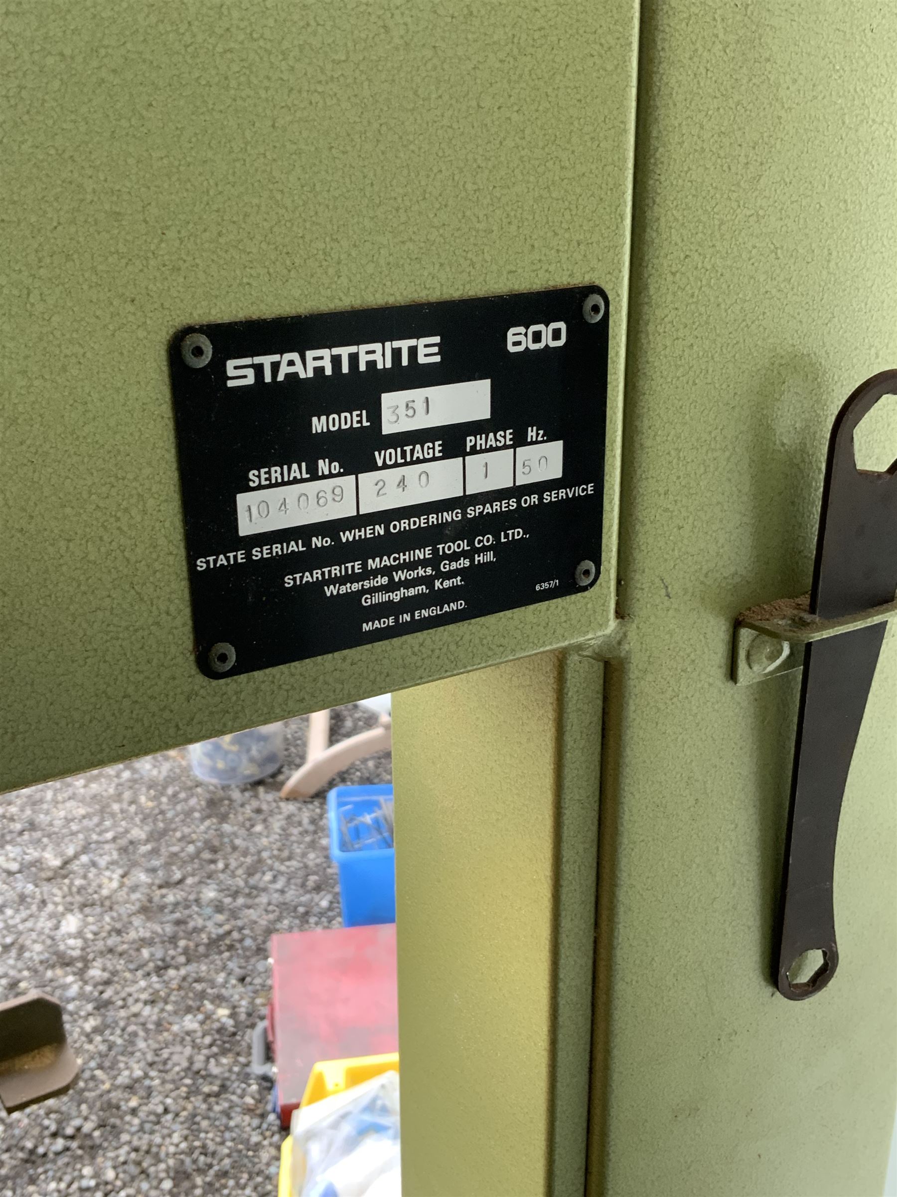 Startrite 351 floor standing bandsaw  - THIS LOT IS TO BE COLLECTED BY APPOINTMENT FROM DUGGLEBY STORAGE, GREAT HILL, EASTFIELD, SCARBOROUGH, YO11 3TX
