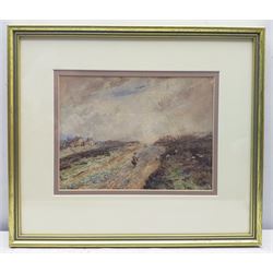George Weatherill (British 1810-1890): The Road to Castleton on the North Yorkshire Moors, watercolour signed 18cm x 24cm
Provenance: private Whitby Collection