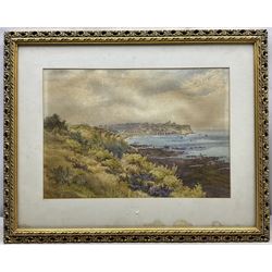 William Wilde (British 1826-1901): View of Scarborough, watercolour signed and dated '78, 34cm x 49cm 