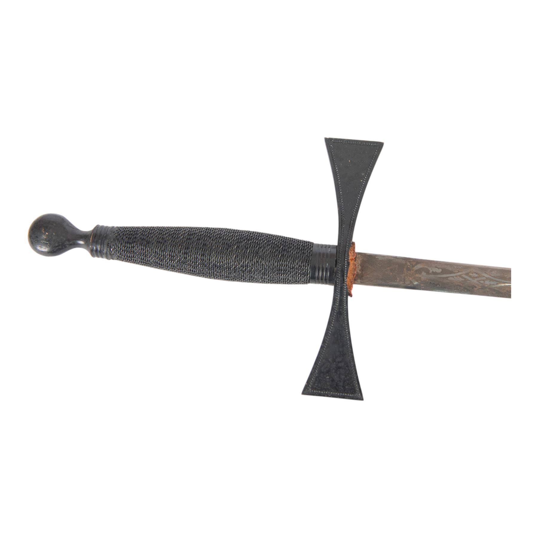 Masonic sword by Wilkinson, the 71cm blade etched with makers marks and decorative symbols, within leather scabbard, overall L88cm