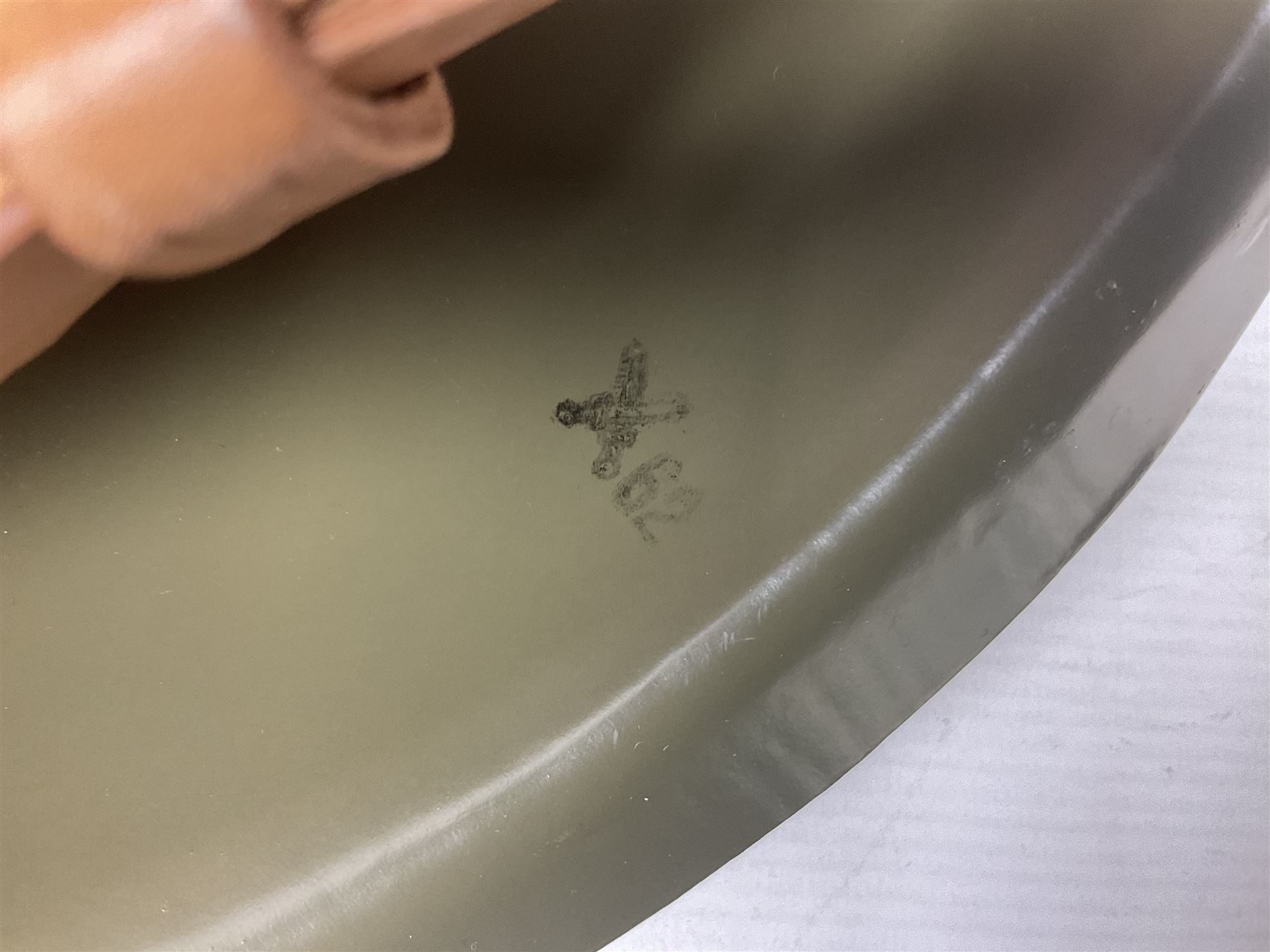 Two 1960s East Block Soviet style helmets - Czechoslovakian and Russian; both with liners (2)