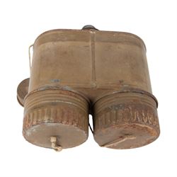 Ligne Maginot army issued French gas marks, circa 1940, used by artillery troops, in canvas bag