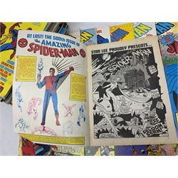 Spider-Man comics (1982-1985) nos 500-527, 529-535, 537-552, 579-602, 604-614, 620-626, and 628-631 (97)