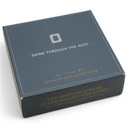 Four The Royal Mint United Kingdom silver proof five pound coins, comprising 2011 'The Royal Wedding', 2013 'The 60th Anniversary Of The Queen's Coronation', 2014 'The 300th Anniversary Of The Death Of Queen Anne' and 2017 'The Sapphire Jubilee Of Her Majesty The Queen', all cased with certificates