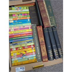 Enid Blyton children's books, engineers reference books, etc