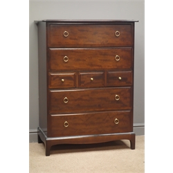 Stag Minstrel mahogany seven drawer chest, W82cm, H112cm, D47cm  