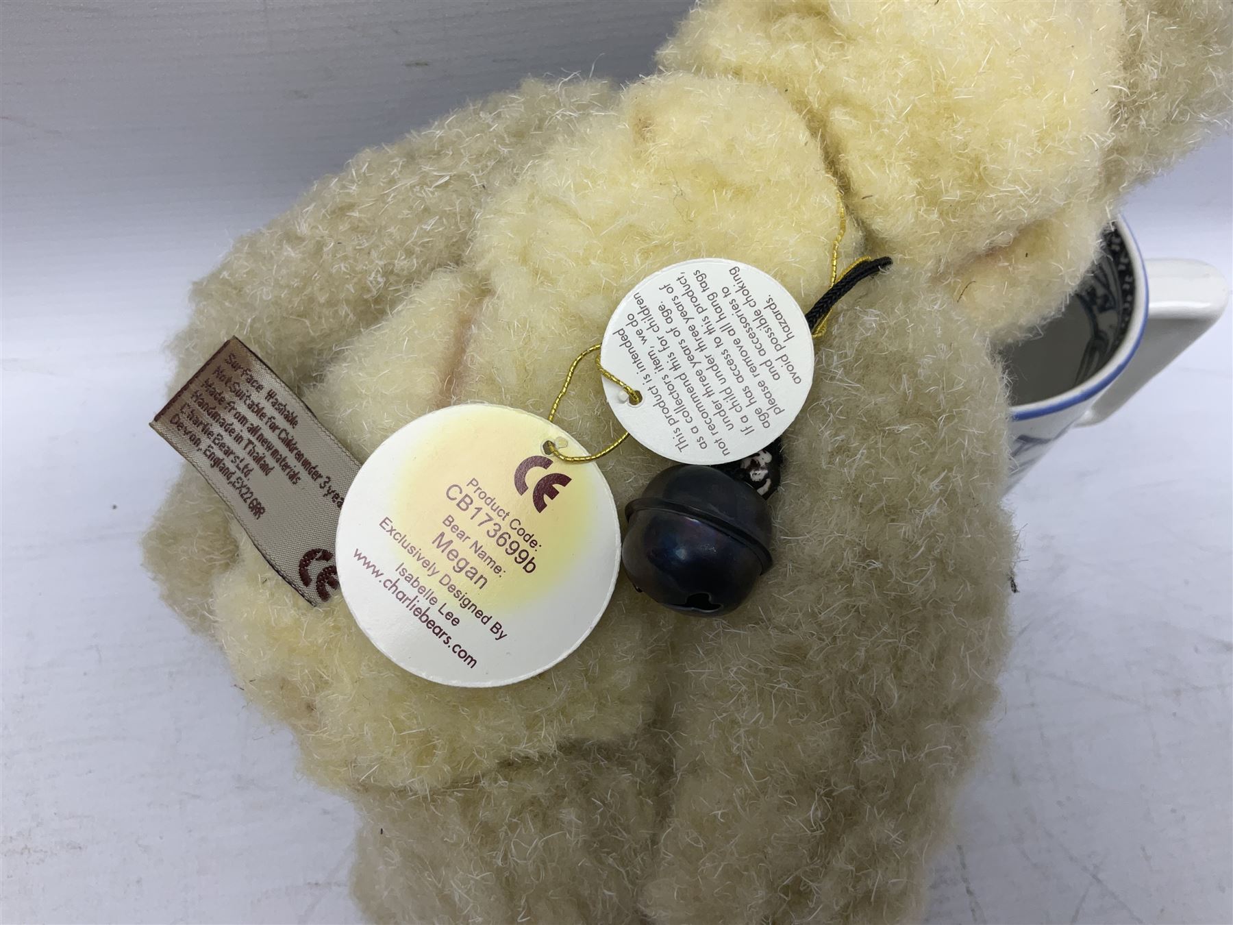 19th century 'God Speed the Plough' Harvest loving cup, together with  Royal Doulton Sanch Panca character jug no. D6461, Charlie Bear Megan and other collectables  