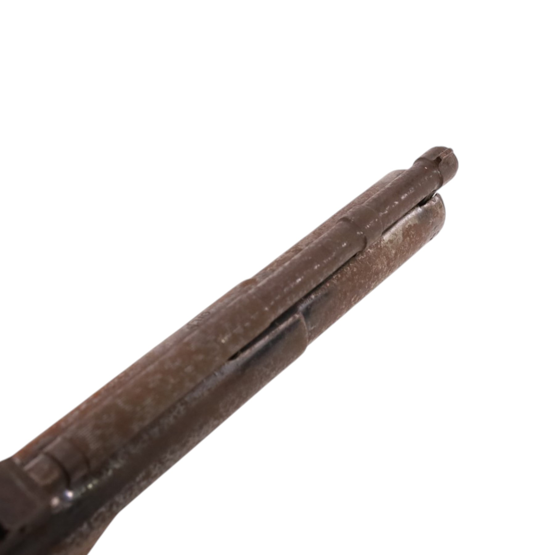 Webley Mark I .177 air pistol, the air chamber marked 'Webley Mark I Made in England, Webley & Scott Ltd Birmingham