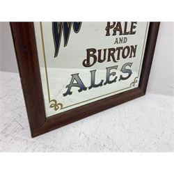 Worthingtons Brewery advertising mirror together with Burtons ales advertising mirror, Worthingtons mirror H100cm 