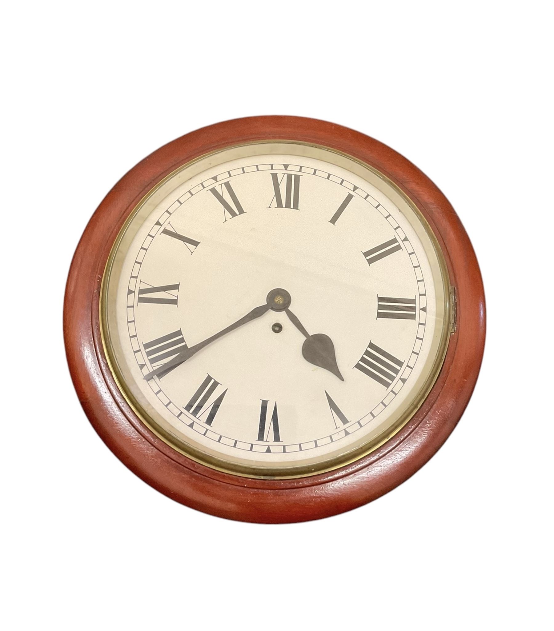 English - Early 20th century 8-day fusee wall clock with an 18