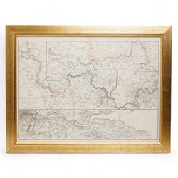  Edward Weller (British 1891-1884): 'The River Thames from its Source to the Sea', 19th century engraved map or chart with hand-colouring pub. 1863, 47cm x 64cm