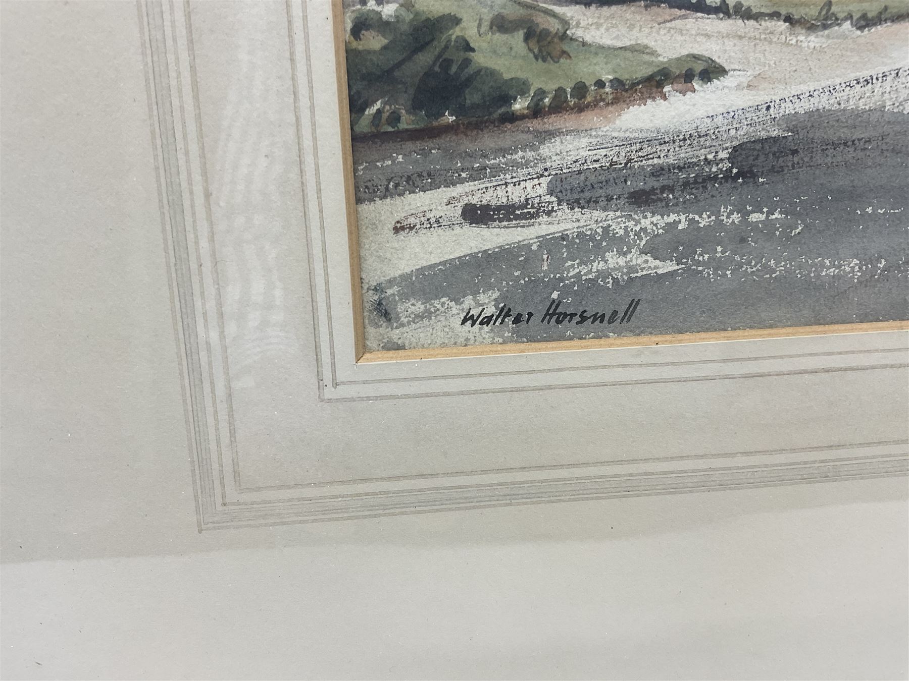 Walter Cecil Horsnell (British 1911-1997): Yorkshire Village Scenes, pair watercolours signed 31cm x 50cm (2)