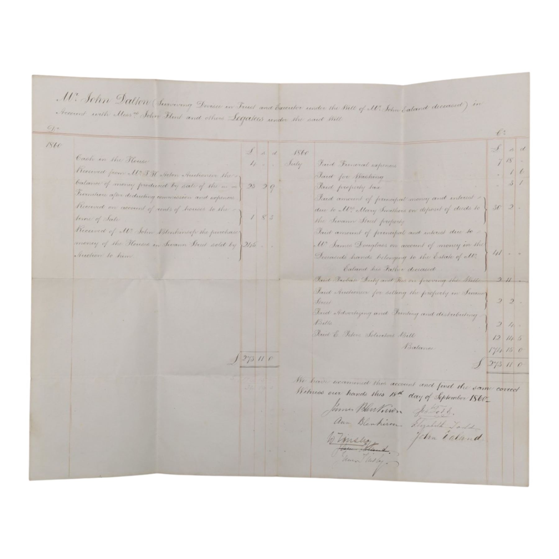 York interest - collection of 18th and 19th century vellum indentures, wills, probate documents and related papers concerning central York properties, streets and residents, including Micklegate, The Shambles, Bootham, Fishergate, Walmgate, Monkgate and Goodramgate, with probate of John Ealand, formerly of The Shambles, York, butcher, later of Swan Street, Nunnery Lane, probate of Roger Iddison of No.8 Portland Street, York, auctioneer, probate of Eliza Nottingham of Bootham Asylum, formerly of St Paul’s Square, together with documents relating to butchers, farmers, tradespeople and York families, many retaining original seals and stamps, in one box