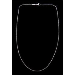 Chopard 18ct white gold link necklace chain, hallmarked