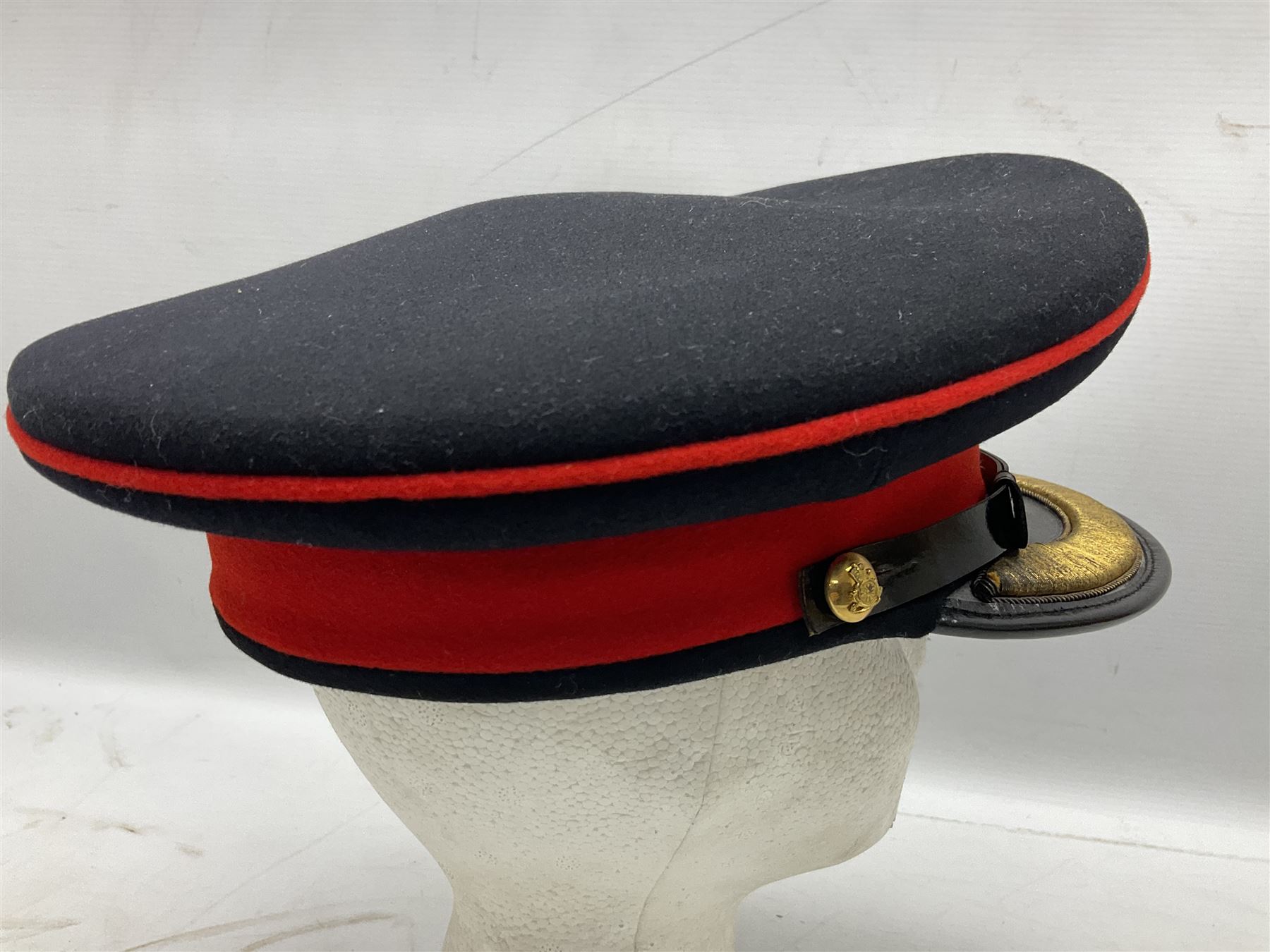 York and Lancaster Regimental mess uniform of jacket and trousers; together with Royal Artillery peaked cap