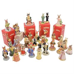 Royal Doulton Bunnykins figures, approximately thirty, including The Emperor, Christmas Morning, Sands of Time, Tutankhamun etc all boxed  