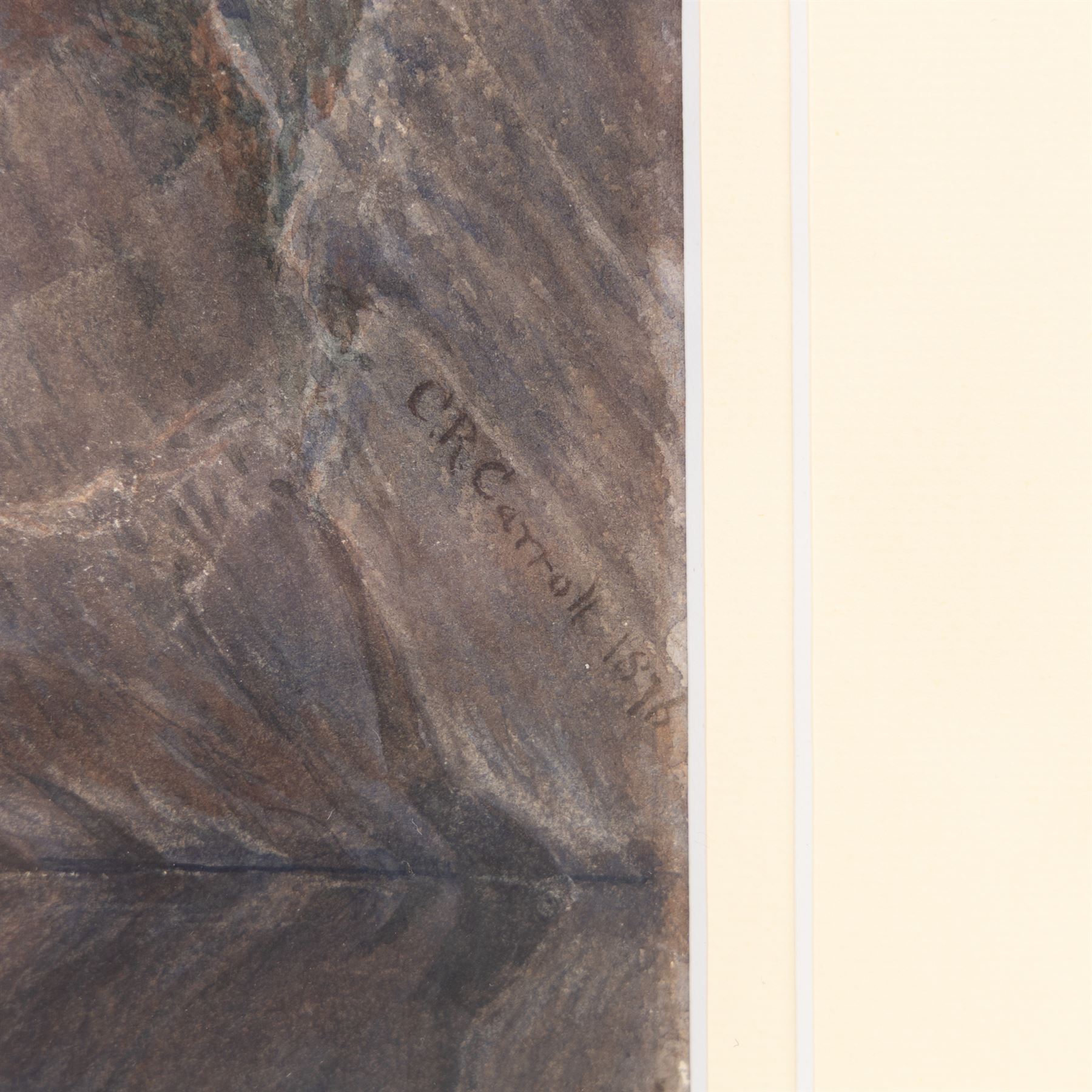 Colin R Carroll (British 19th Century): A Quiet Pool on the Lledr, watercolour signed and dated 1876, titled later verso 33cm x 45cm 