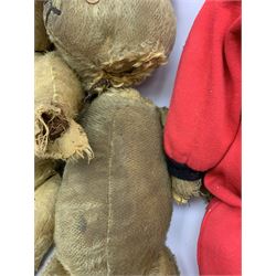 Quantity of early wood wool filled teddy bears for restoration.