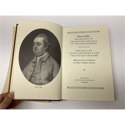 Folio Society - eighteen volumes including The History of the Decline and Fall of the Roman Empire, eight volumes, The History of England, five volumes etc, all with slip covers 