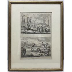 French School (19th century): Torture Scenes, set of eight engravings variously titled 30cm x 20cm (8)