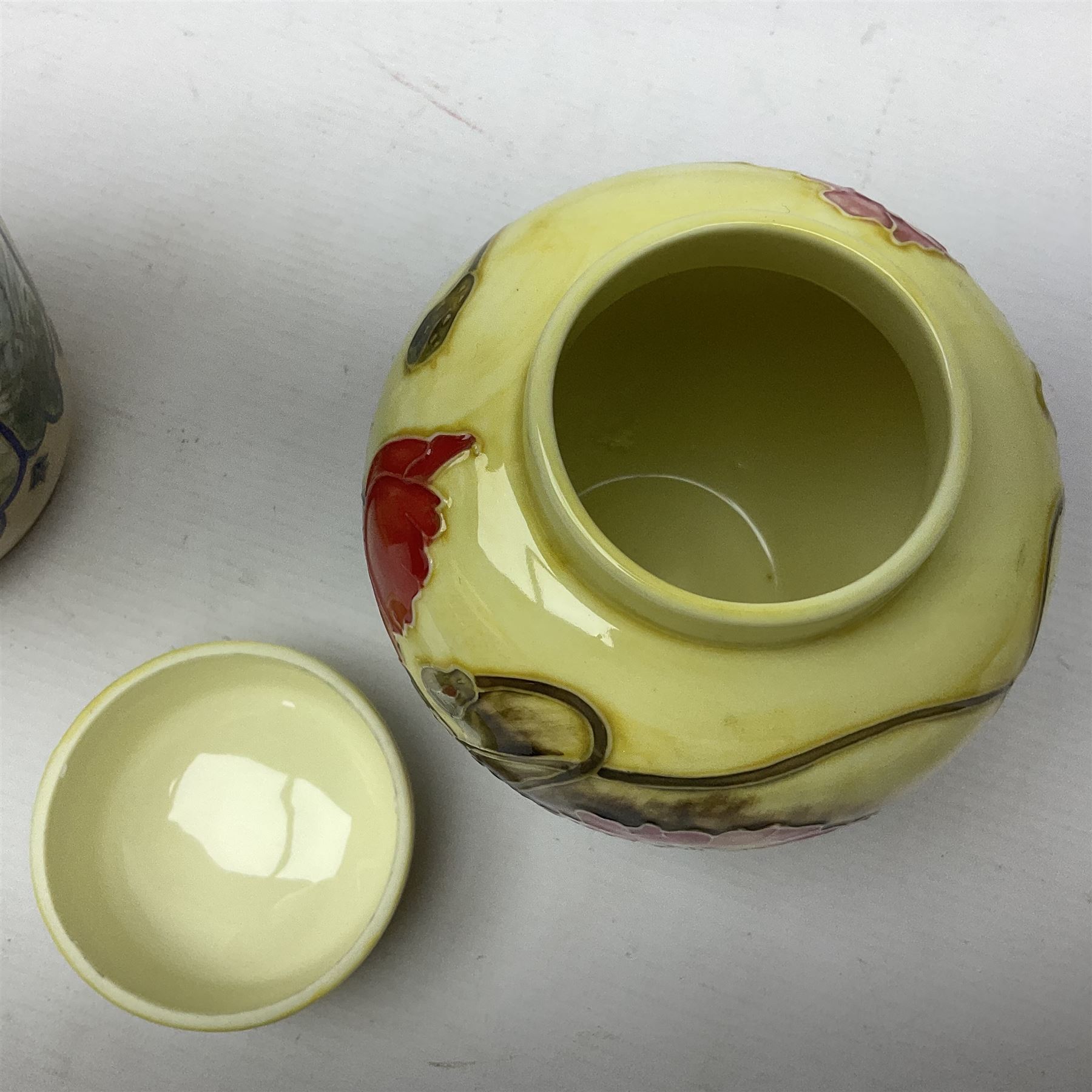 Old Tupton Ware ginger jar, together with another vase, ginger jar H16cm 